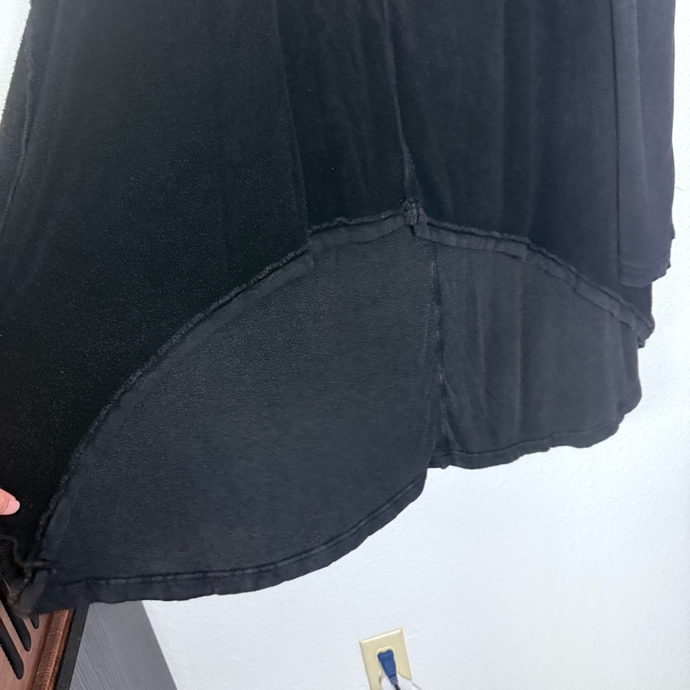 Free People Cowl Neck Slouchy Beach Terry Cloth Hoodie Oversized Tunic Top Small - Picture 7 of 9